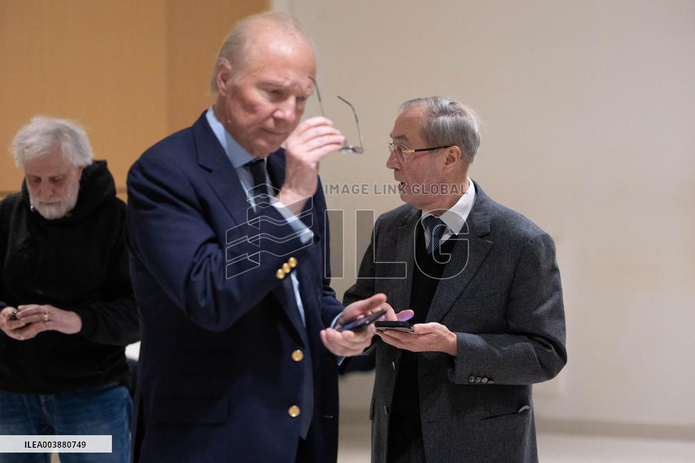 Nicolas Sarkozy trial for illegal campaign financing from Lybia - Paris