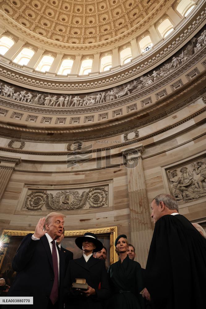 Trump and Vance Swearing-In at the US Capitol - DC