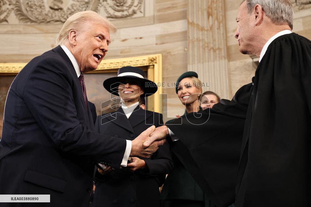 Trump and Vance Swearing-In at the US Capitol - DC