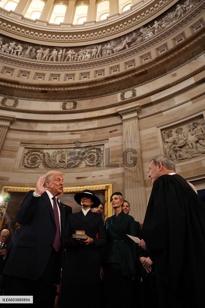 Trump and Vance Swearing-In at the US Capitol - DC