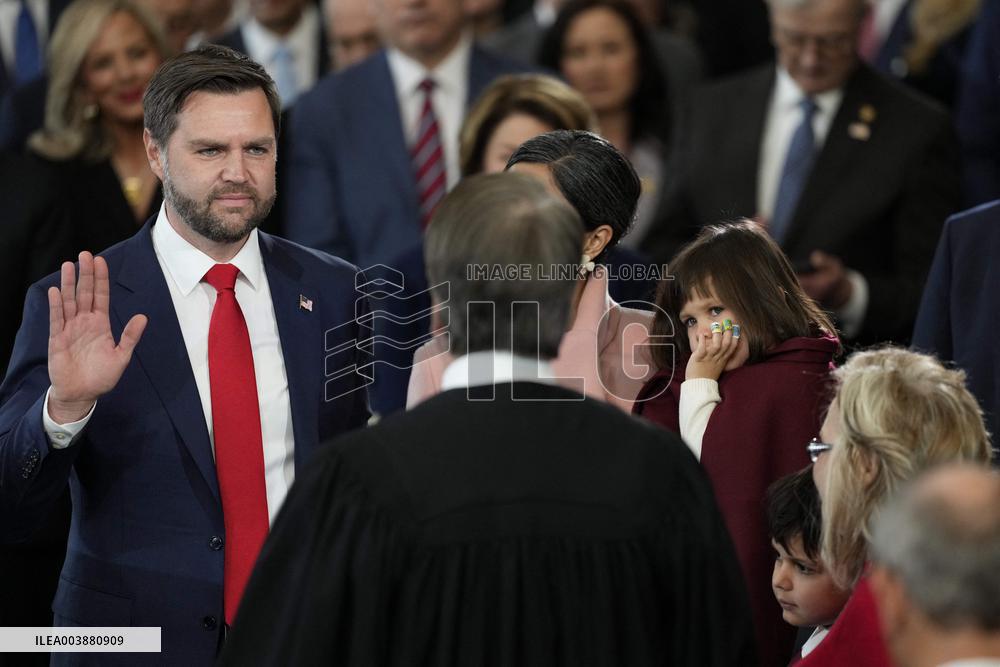 Trump and Vance Swearing-In Ceremony - USA
