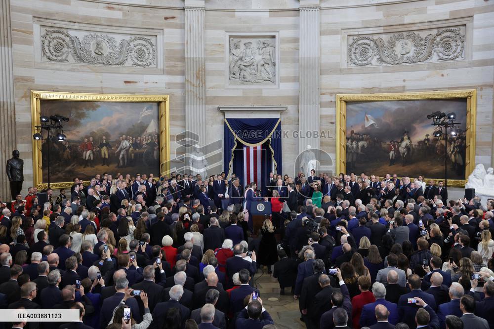 General Views At Trump Inauguration Ceremony - USA
