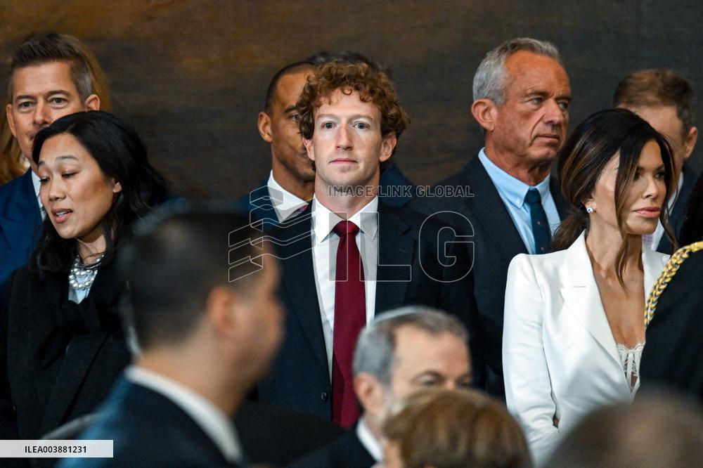 Trump and Vance Swearing-In at the US Capitol