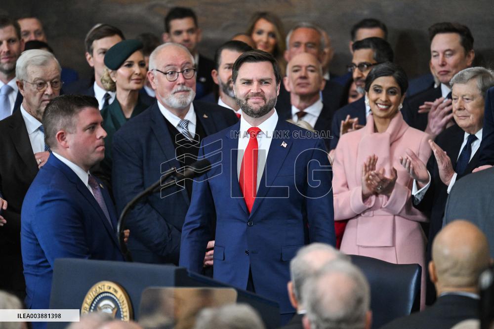Trump and Vance Swearing-In Ceremony - USA