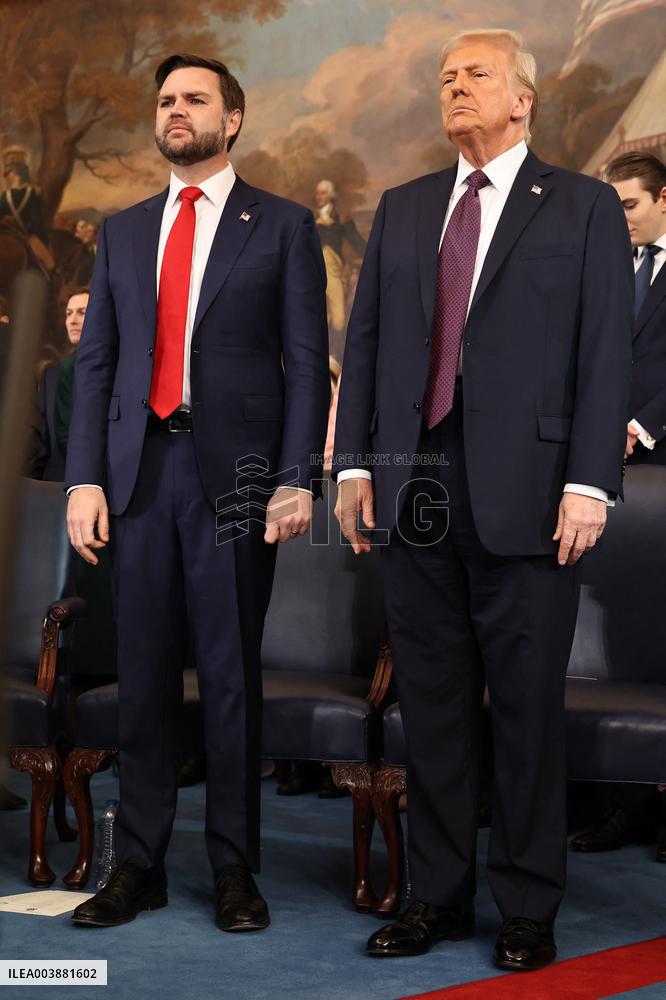 President Donald Trump Speaks After Being Sworn In - USA