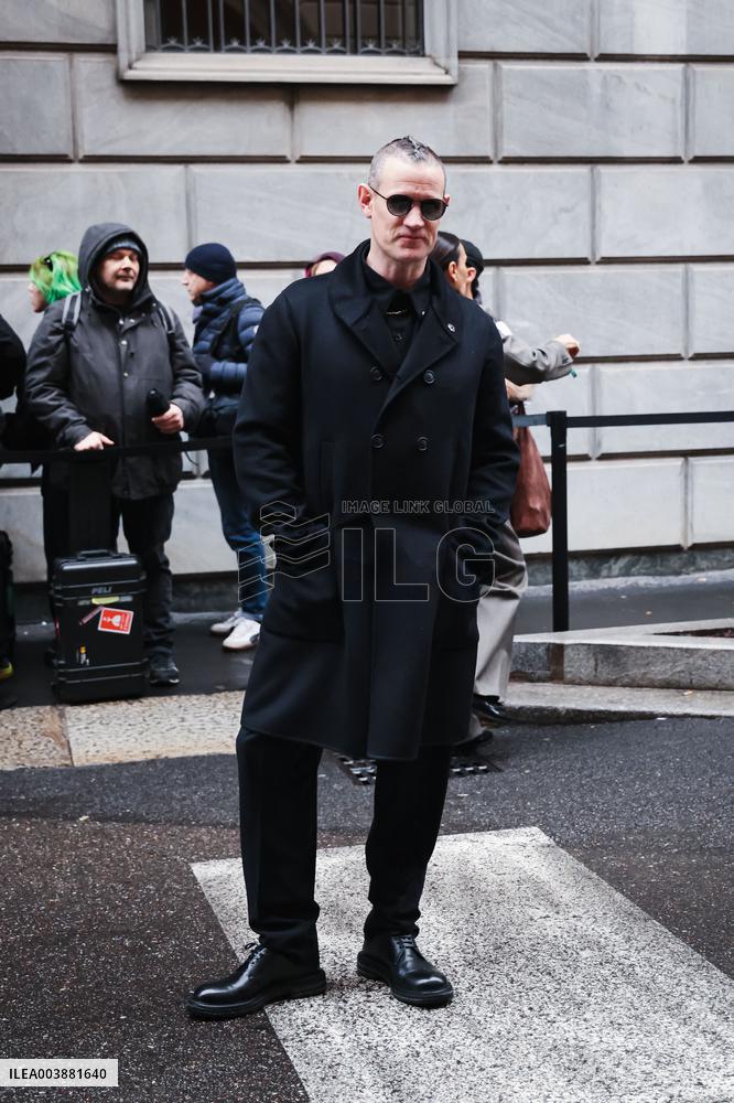 MFW - Giorgio Armani Arrivals - Milan