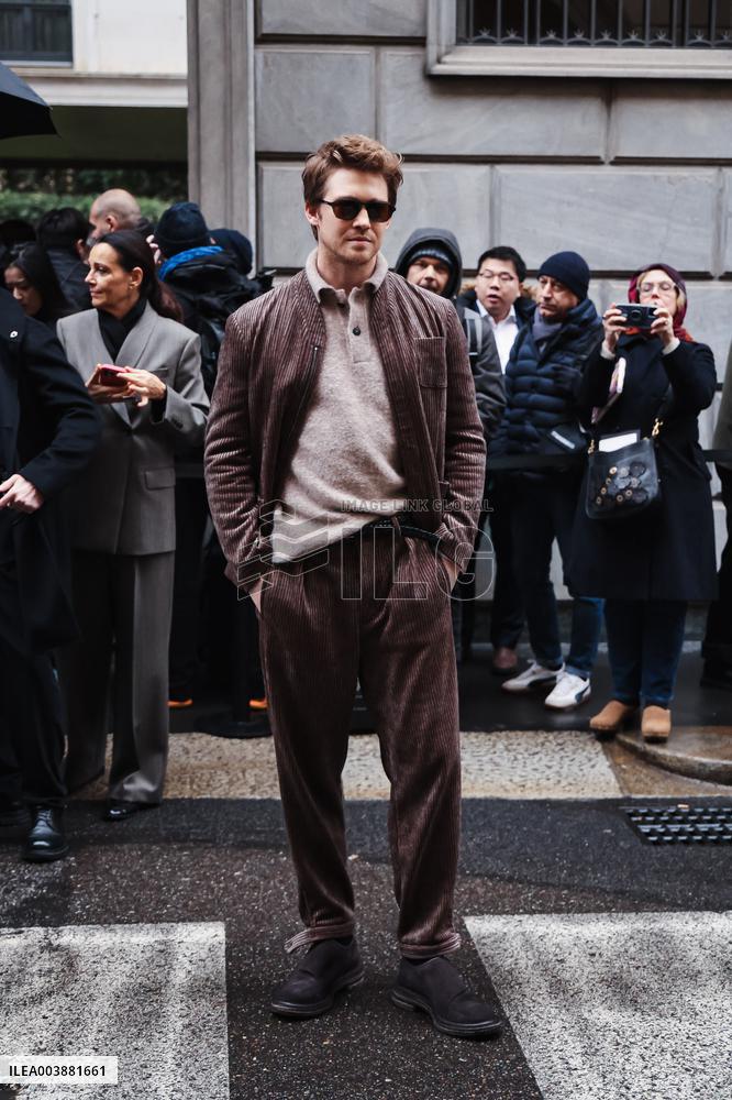 MFW - Giorgio Armani Arrivals - Milan