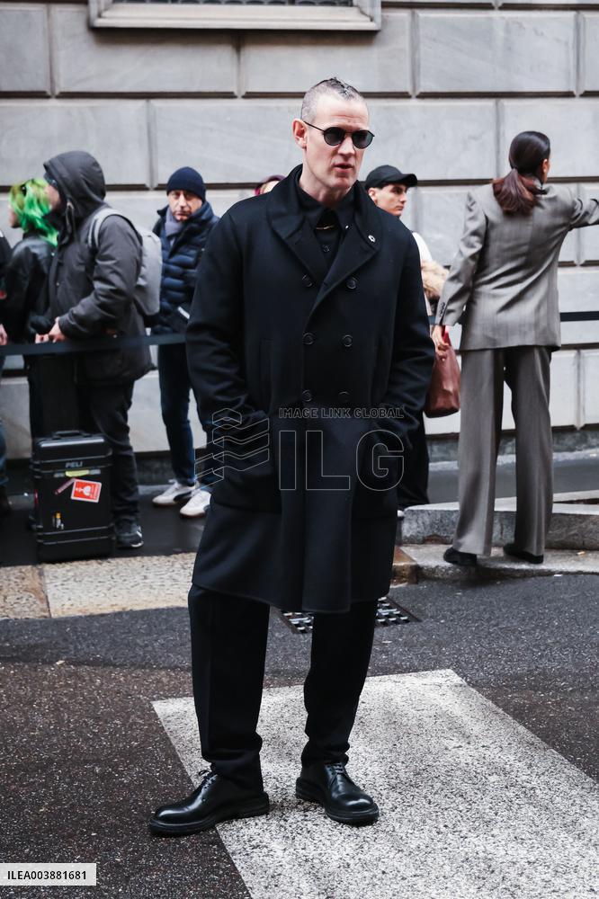MFW - Giorgio Armani Arrivals - Milan