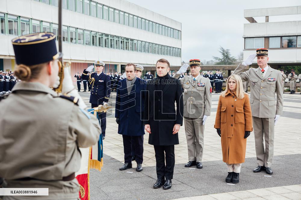 President Macron Presents Wishes To French Armies - France