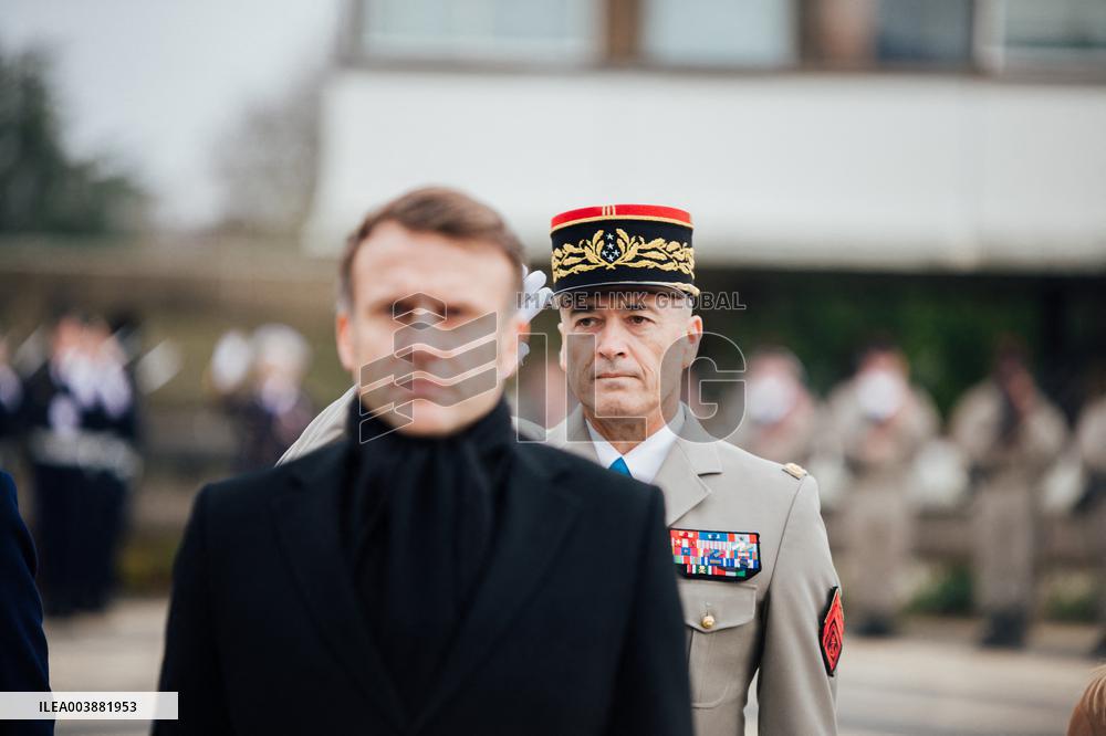 President Macron Presents Wishes To French Armies - France