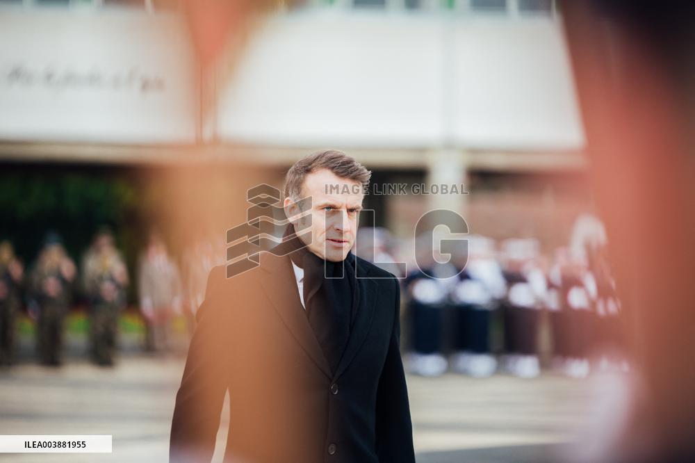 President Macron Presents Wishes To French Armies - France