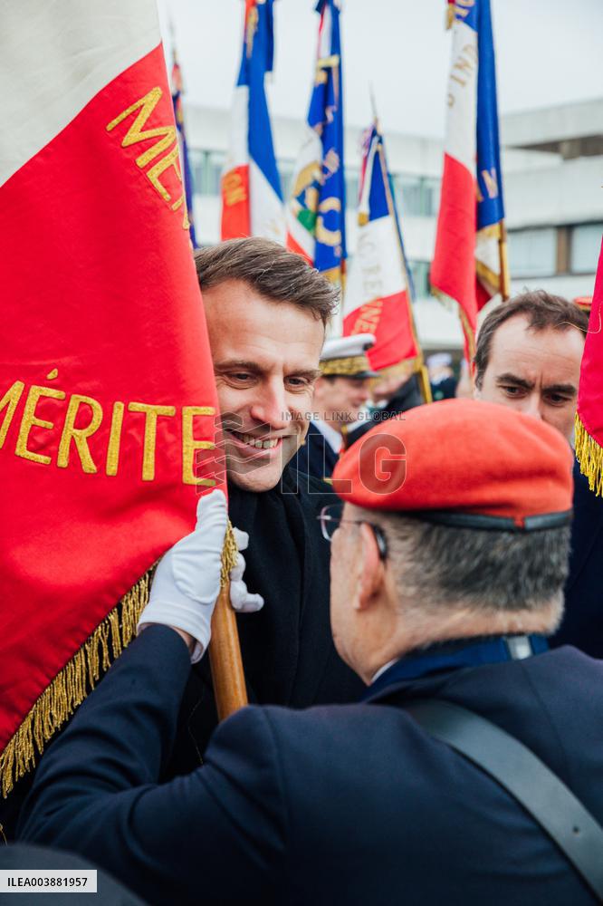 President Macron Presents Wishes To French Armies - France