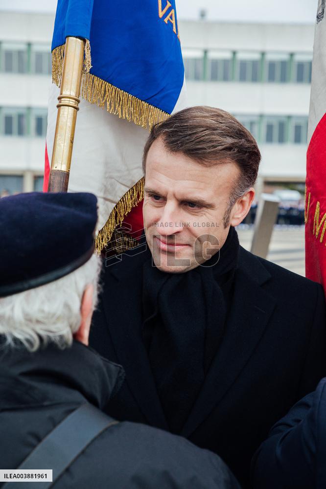 President Macron Presents Wishes To French Armies - France