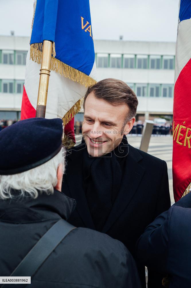 President Macron Presents Wishes To French Armies - France