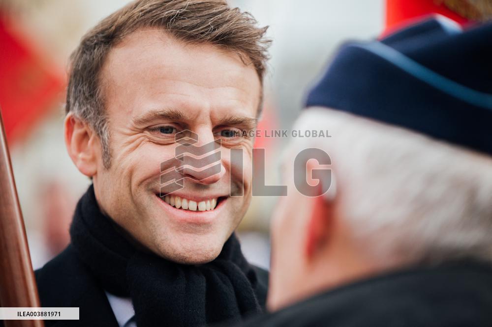President Macron Presents Wishes To French Armies - France