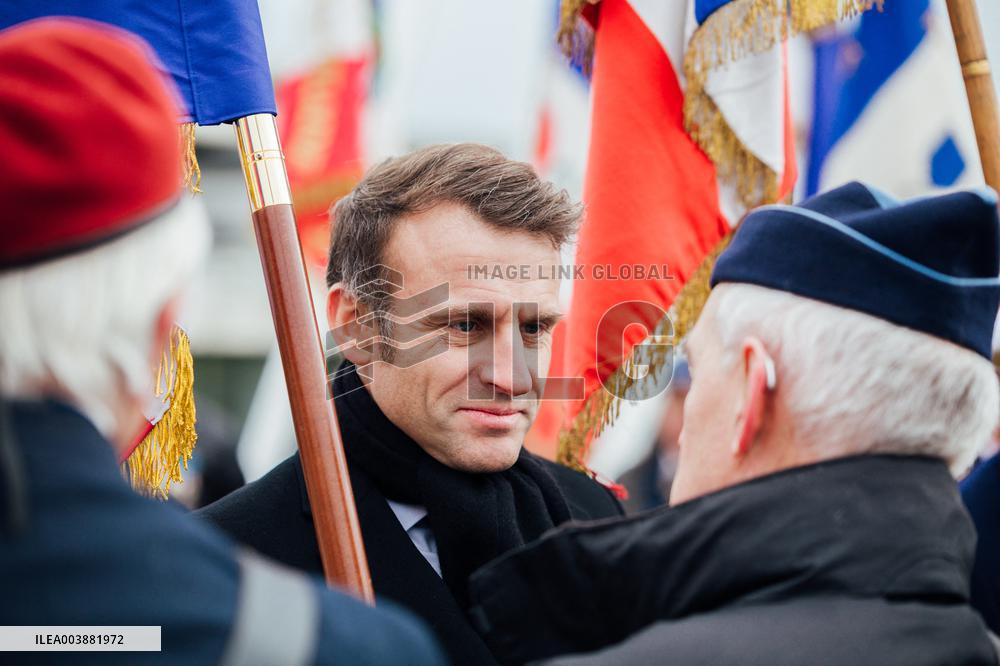 President Macron Presents Wishes To French Armies - France