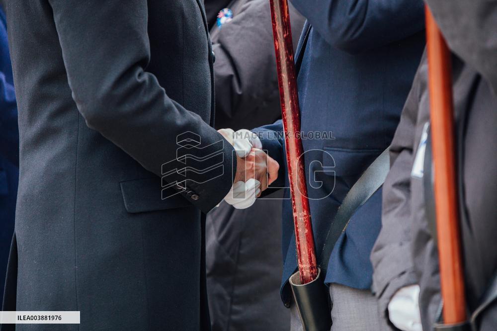 President Macron Presents Wishes To French Armies - France