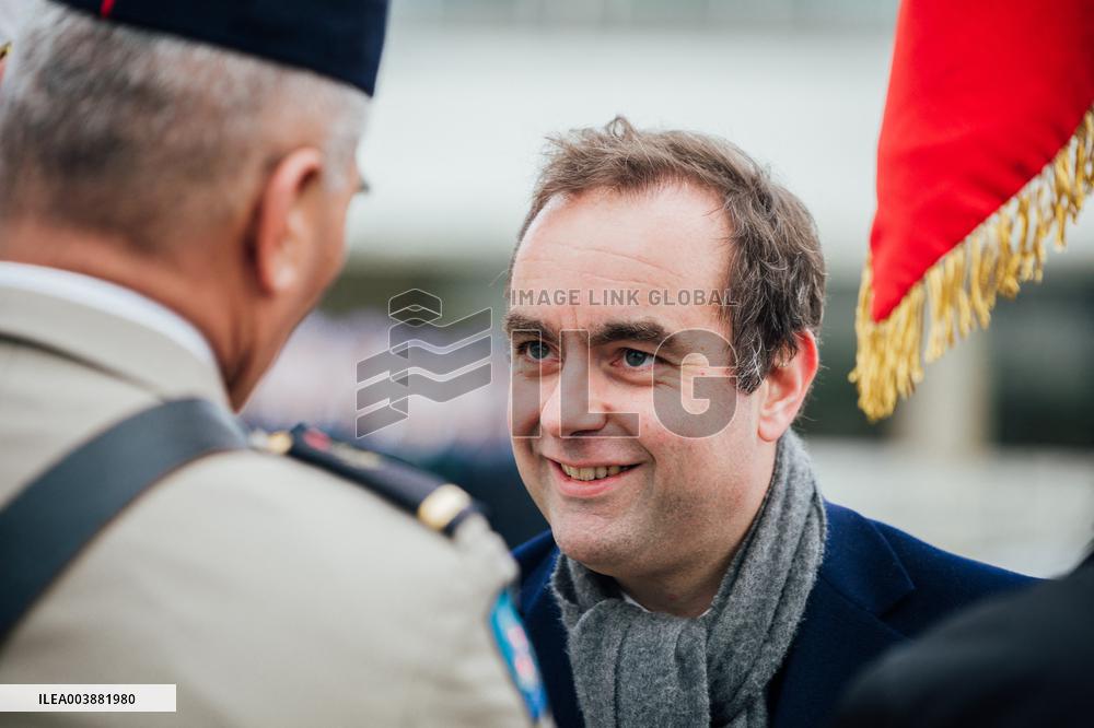 President Macron Presents Wishes To French Armies - France