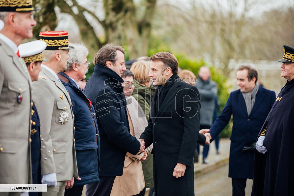 President Macron Presents Wishes To French Armies - France