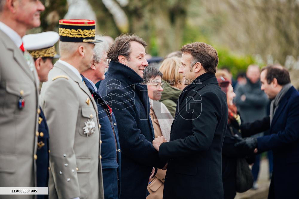 President Macron Presents Wishes To French Armies - France