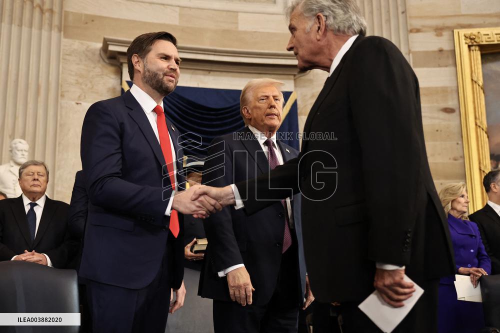 Trump and Vance Swearing-In at the US Capitol - DC