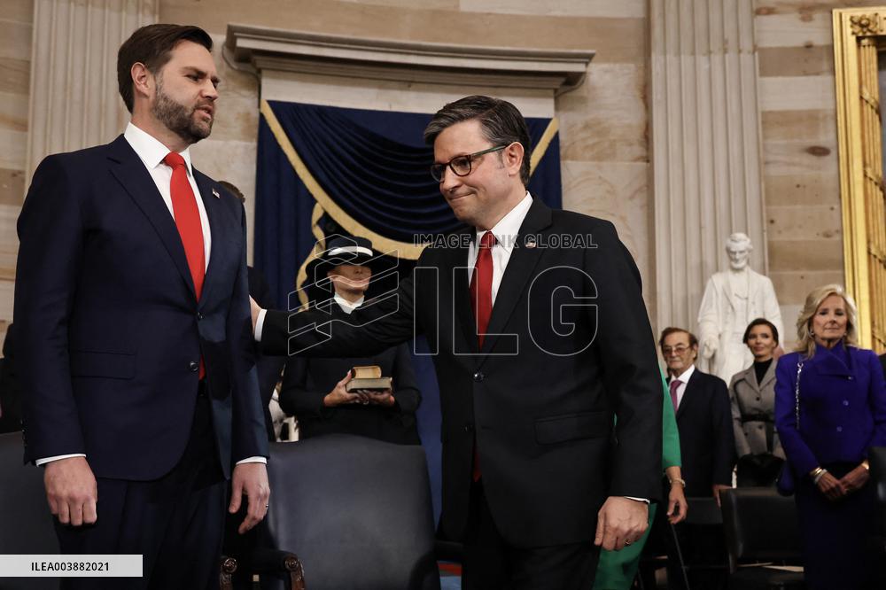 Trump and Vance Swearing-In at the US Capitol - DC