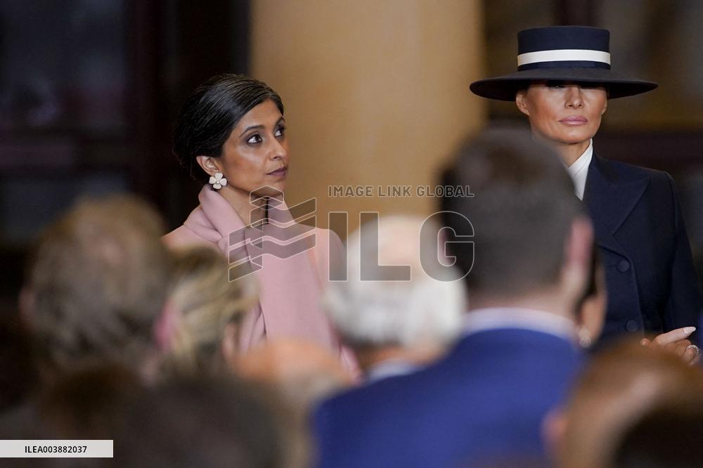 Trumps Delivers Remarks In Emancipation Hall - DC