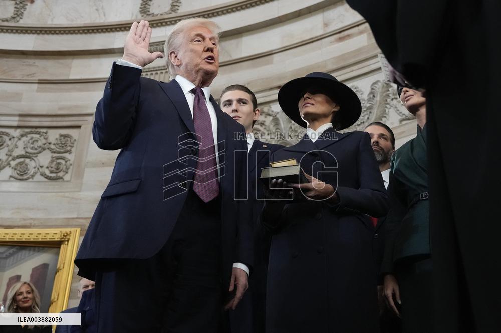 Trump and Vance Swearing-In at the US Capitol - DC