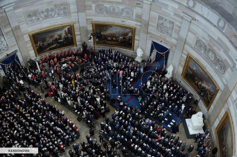 Trump and Vance Swearing-In at the US Capitol - DC