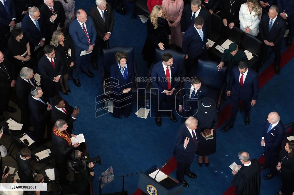 Trump and Vance Swearing-In at the US Capitol - DC