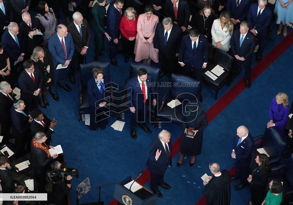 Trump and Vance Swearing-In at the US Capitol - DC