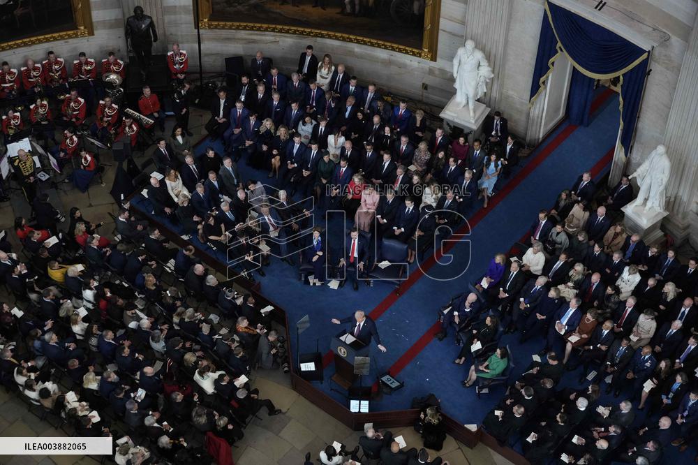 Trump and Vance Swearing-In at the US Capitol - DC