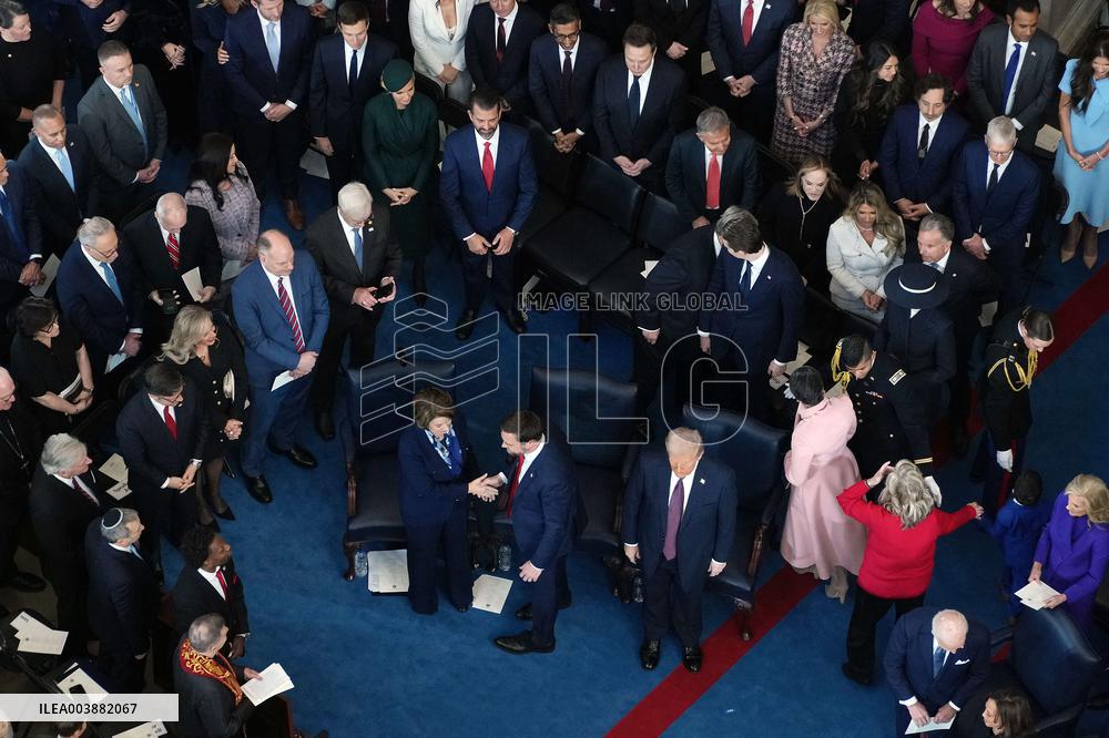 Trump and Vance Swearing-In at the US Capitol - DC