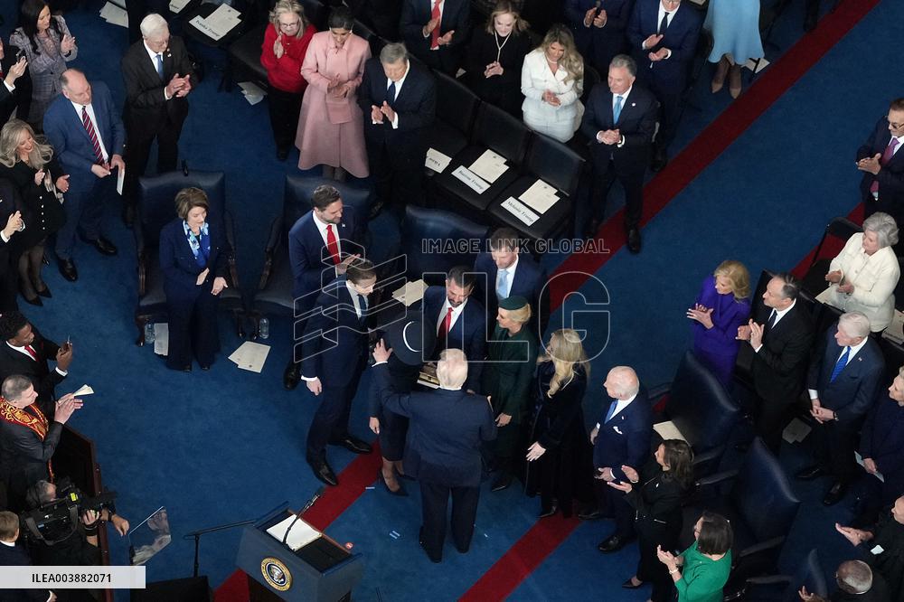 Trump and Vance Swearing-In at the US Capitol - DC