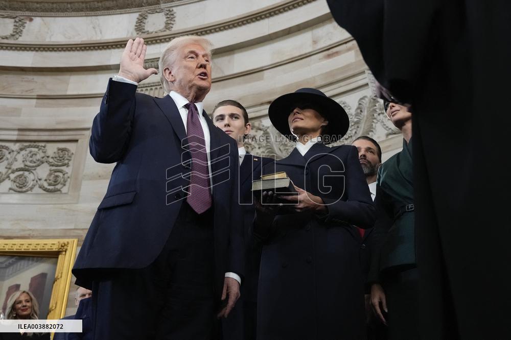 Trump and Vance Swearing-In at the US Capitol - DC