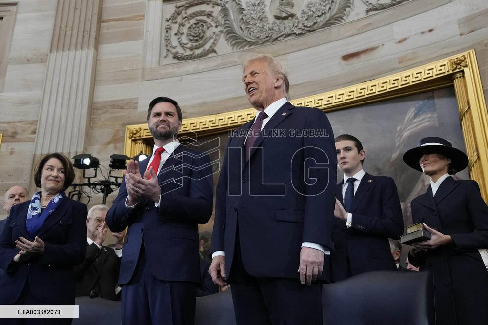Trump and Vance Swearing-In at the US Capitol - DC