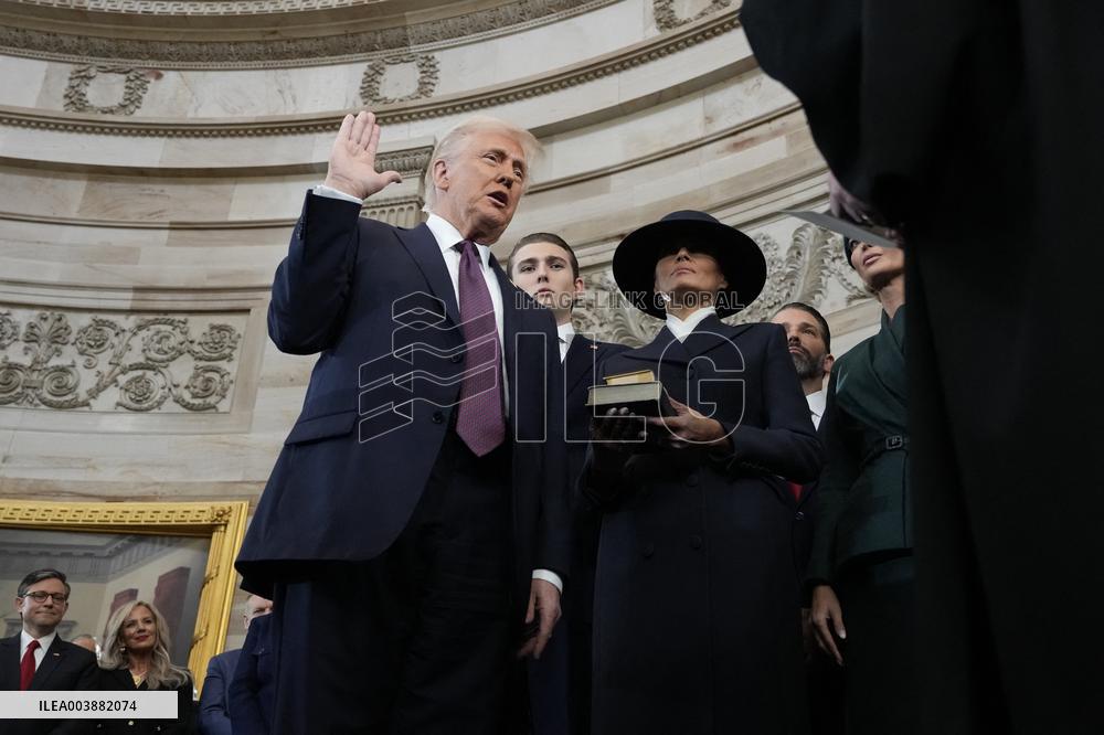 Trump and Vance Swearing-In at the US Capitol - DC