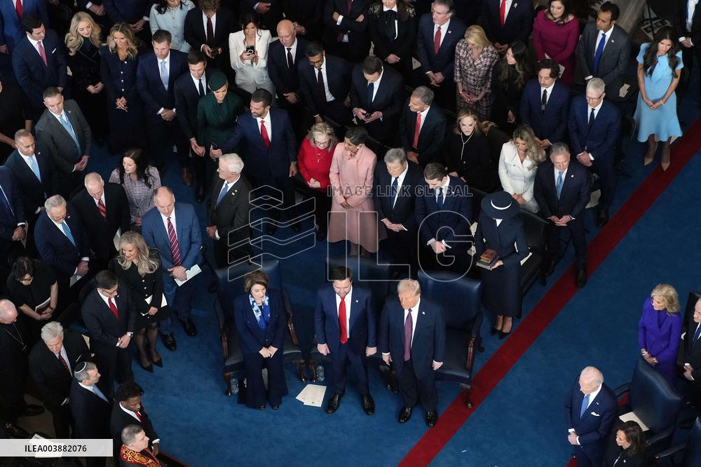Trump and Vance Swearing-In at the US Capitol - DC