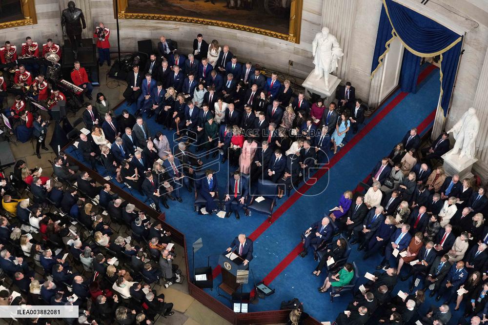 Trump and Vance Swearing-In at the US Capitol - DC