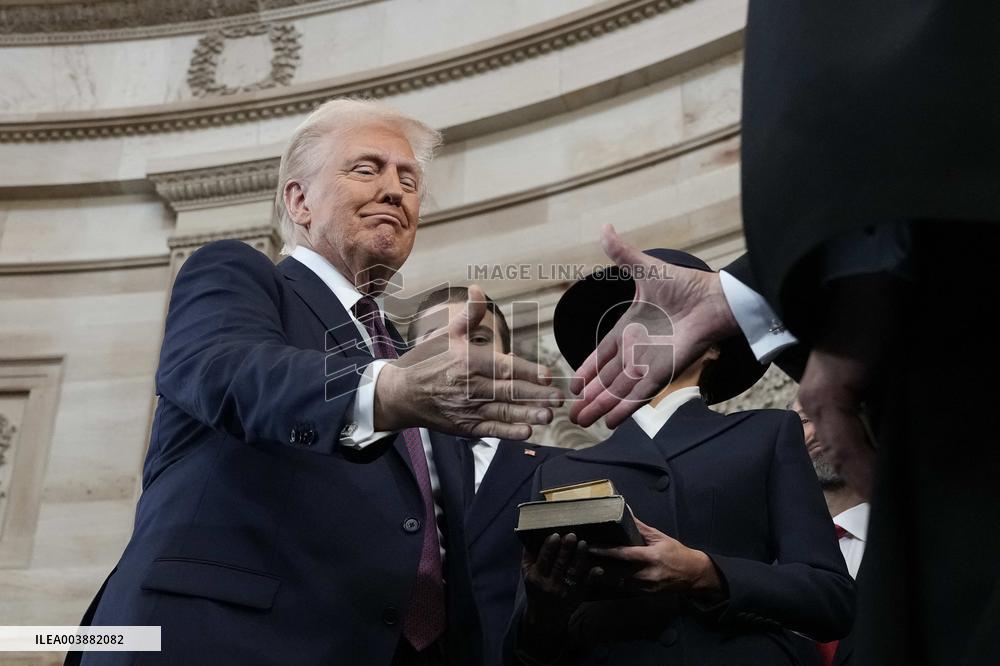 Trump and Vance Swearing-In at the US Capitol - DC