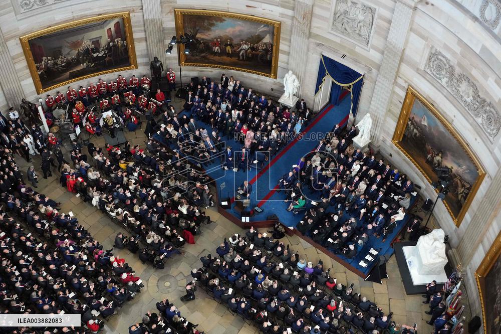 Trump and Vance Swearing-In at the US Capitol - DC