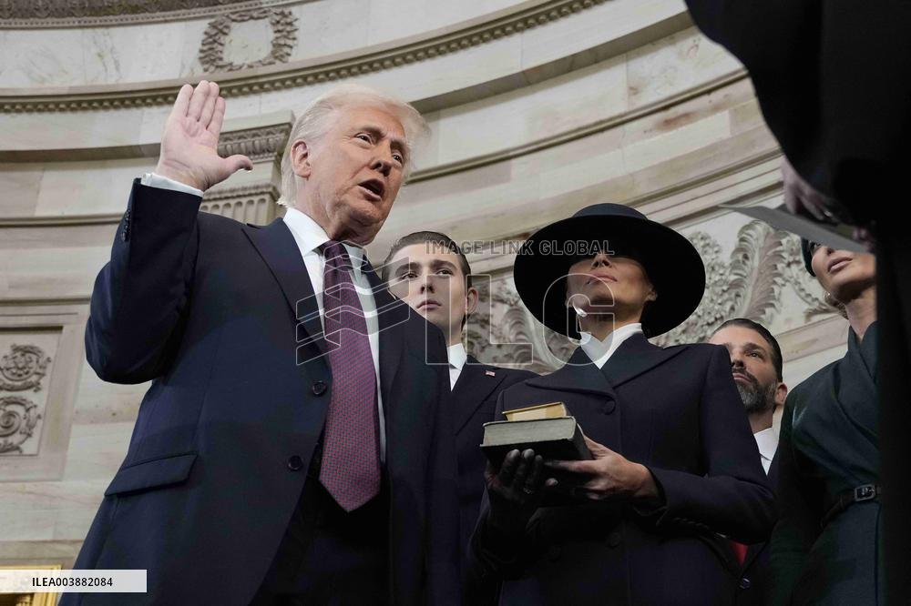 Trump and Vance Swearing-In at the US Capitol - DC