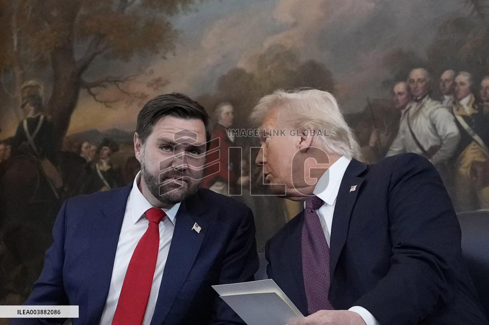 Trump and Vance Swearing-In at the US Capitol - DC