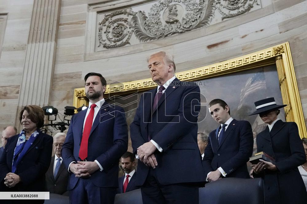 Trump and Vance Swearing-In at the US Capitol - DC