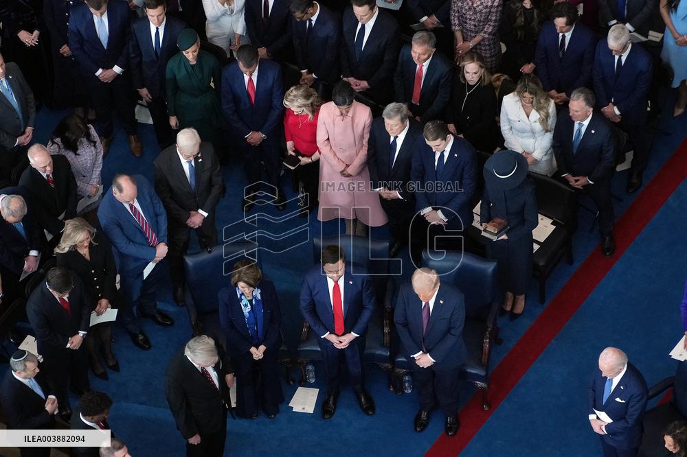 Trump and Vance Swearing-In at the US Capitol - DC