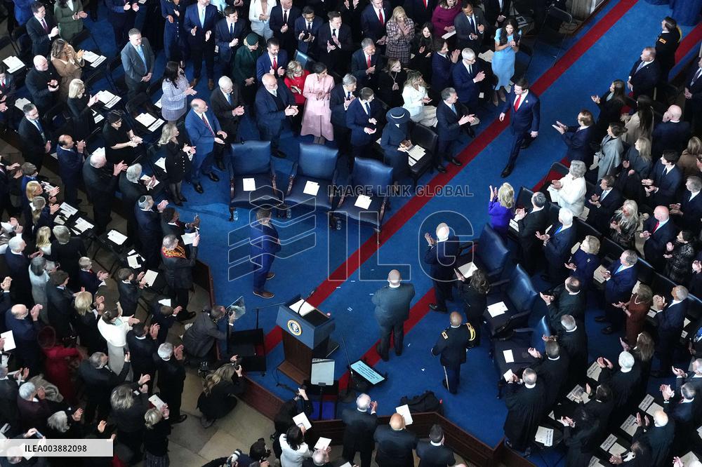 Trump and Vance Swearing-In at the US Capitol - DC