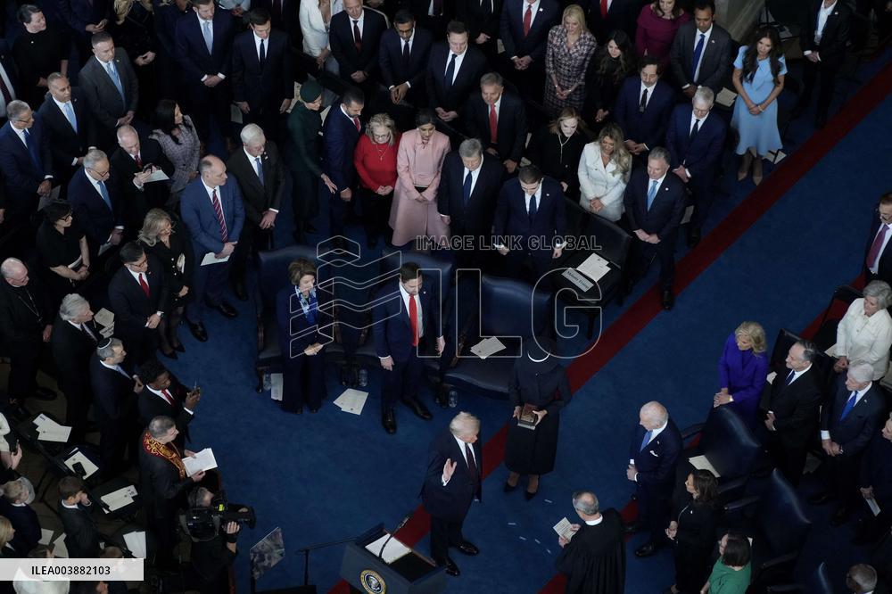 Trump and Vance Swearing-In at the US Capitol - DC