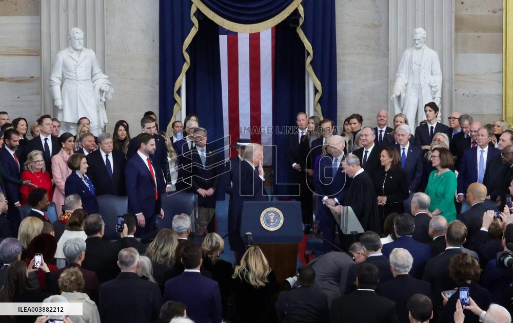 Trump and Vance Swearing-In Ceremony - DC