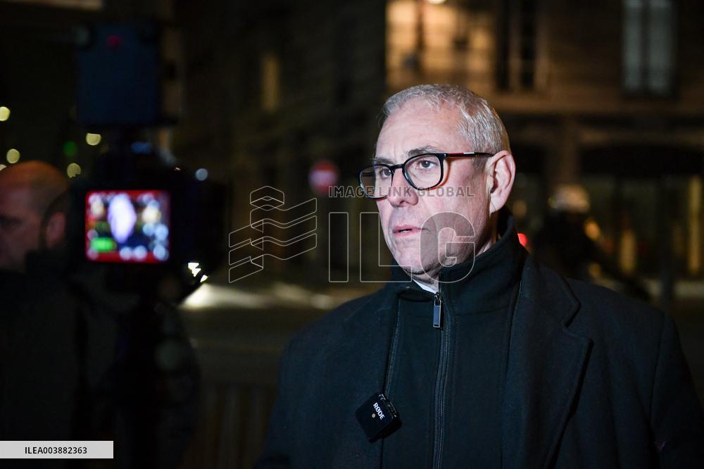 Fabien Roussel meets Interior Minister Bruno Retailleau in Paris FA