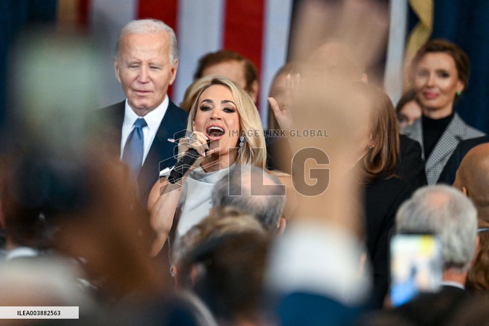 Carrie Underwood Performs At Trump Presidential Inauguration - USA